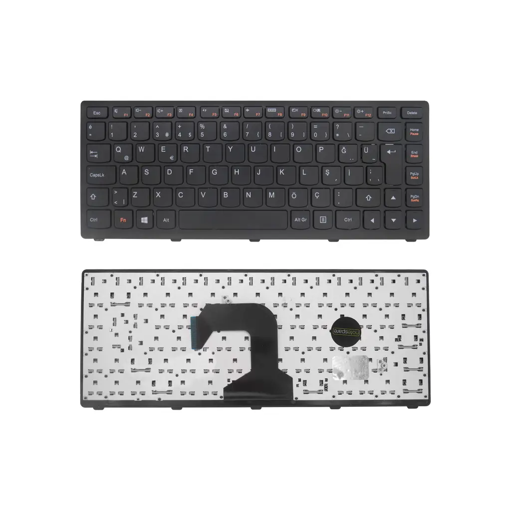 Lenovo Uyumlu IdeaPad S400 Type 9630, S400U Type 20213 Klavye Siyah TR