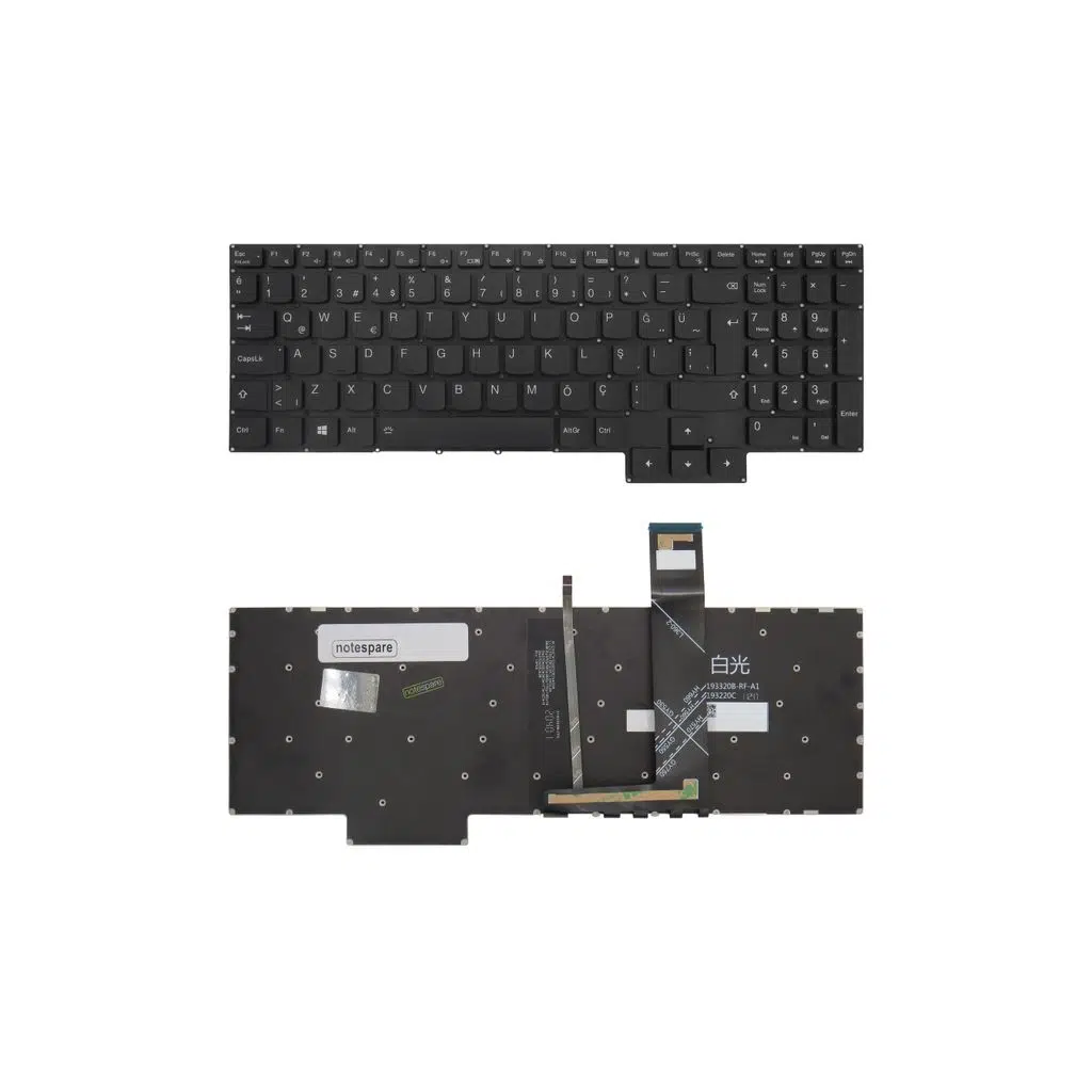 Lenovo Uyumlu Legion 5 Pro-16ACH6H 82JQ0063TX Klavye TR - Işıklı - RGB Aydınlatma