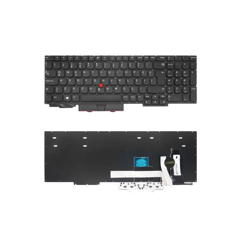 Lenovo Uyumlu ThinkPad E15 Gen 3 20YG003UTX, E15 Gen 3 20YG003VTX Klavye TR - Siyah