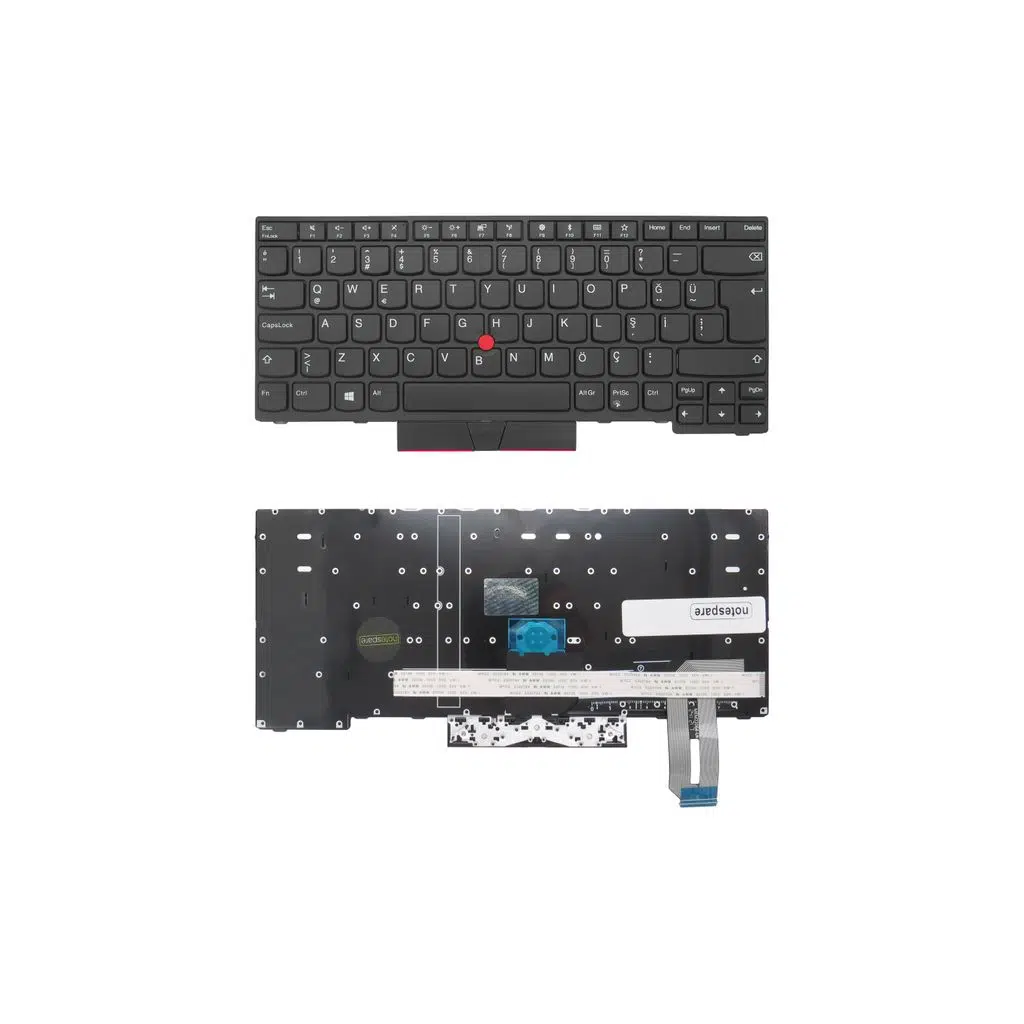 Lenovo Uyumlu ThinkPad E480 20KN005ETX, E480 20KN0061TX Klavye TR - Siyah