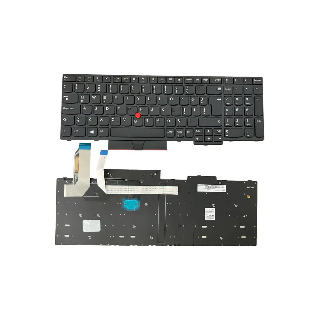 Lenovo Uyumlu ThinkPad E590 20NB005GTX, E590 20NB005HTX Klavye TR - Siyah Çerçeveli