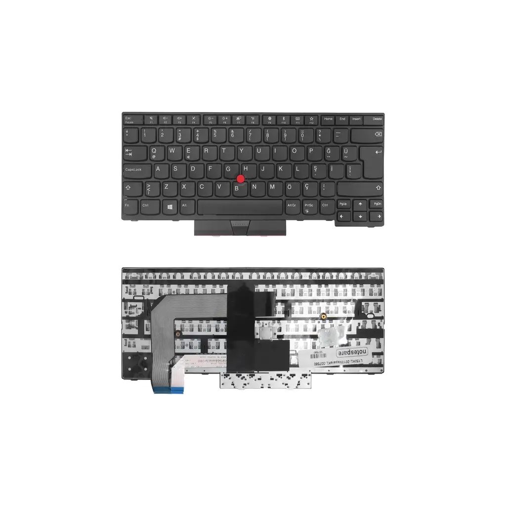 Lenovo Uyumlu ThinkPad T470 Type 20HD, T470 Type 20HE Klavye TR - Siyah