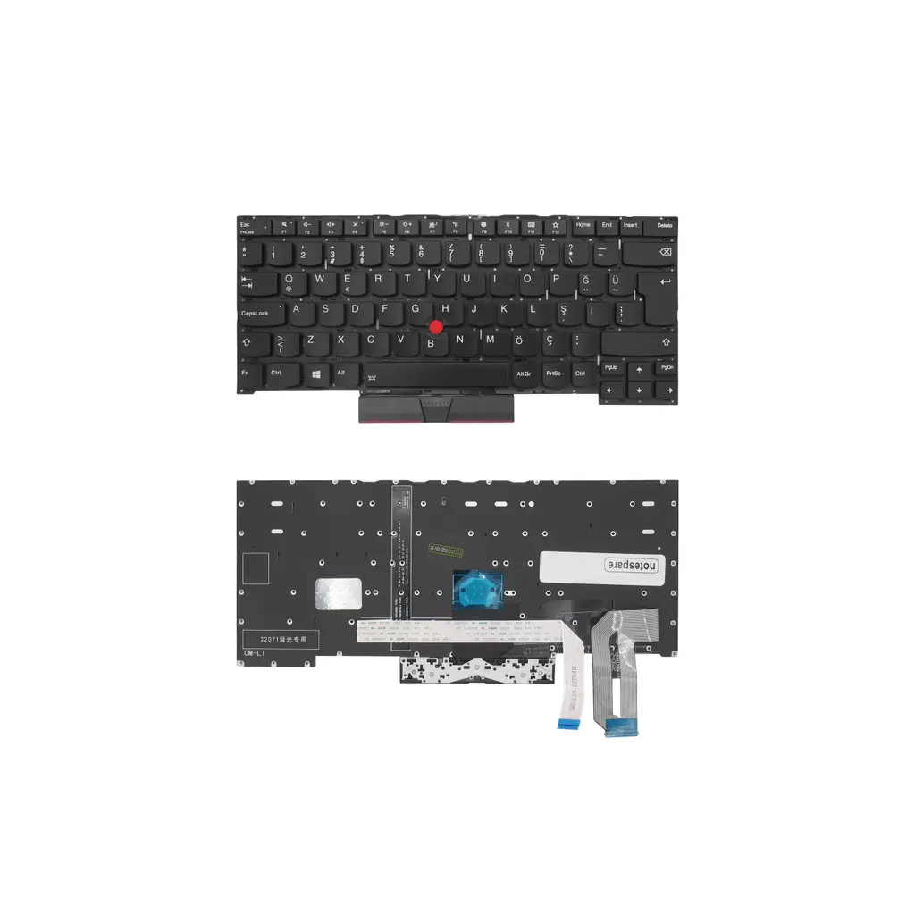 Lenovo Uyumlu ThinkPad X1 Extreme Gen 3 Type 20TL Klavye TR