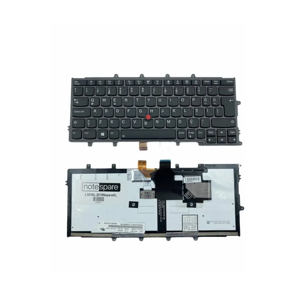 Lenovo Uyumlu ThinkPad X230S, X240, X240I, X240L, X240S Işıklı Klavye Siyah TR