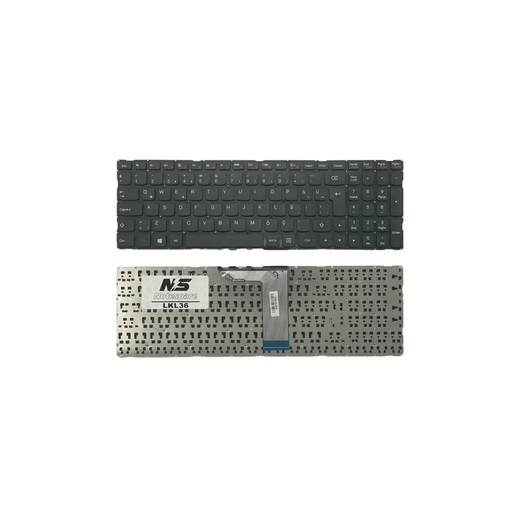 Lenovo Uyumlu Yoga 500-15IBD, 500-15ACL, 500-15IHW, 500-15ISK Klavye TR - Siyah