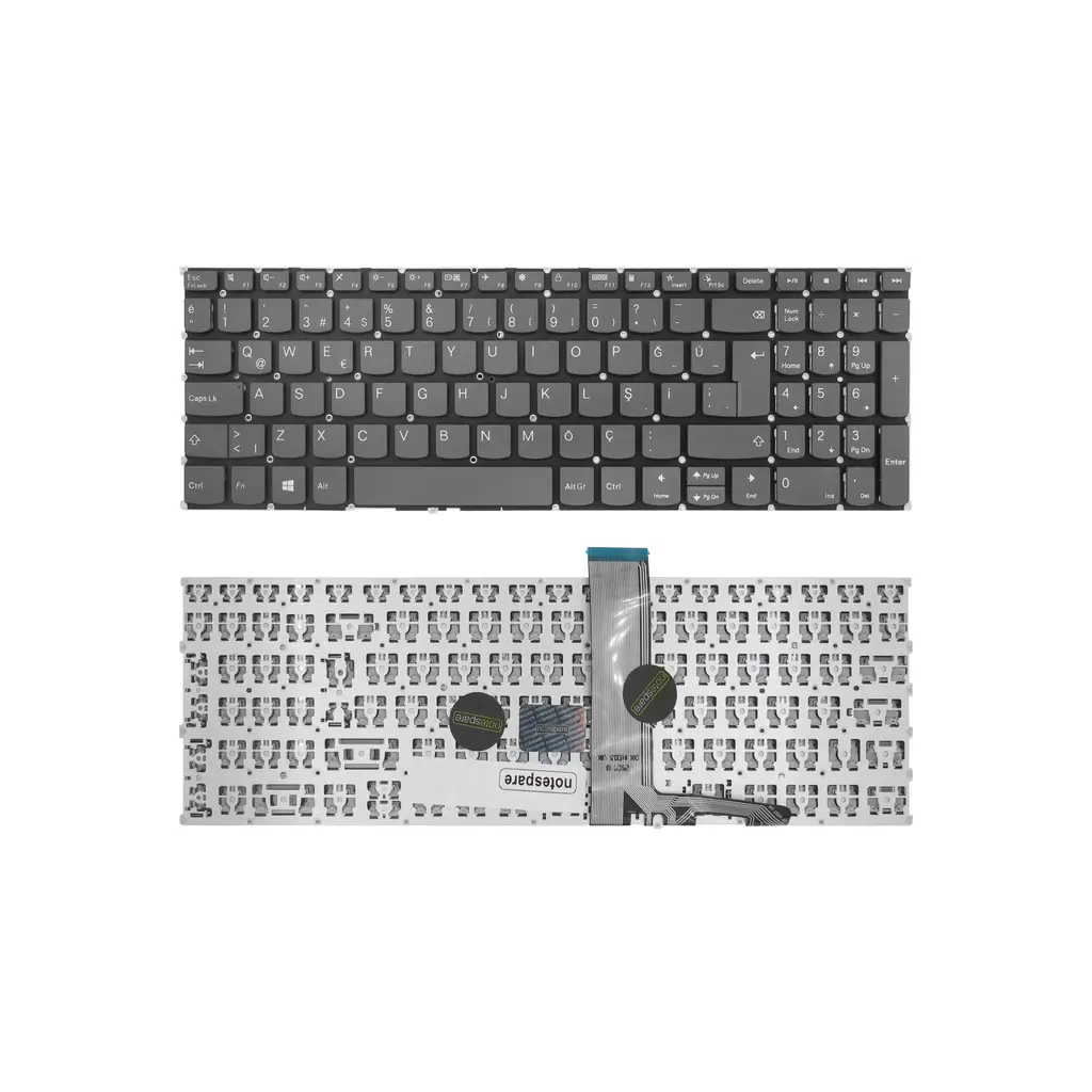 Lenovo Uyumlu Yoga Creator 7-15IMH05 Type 82DS Klavye TR - Füme