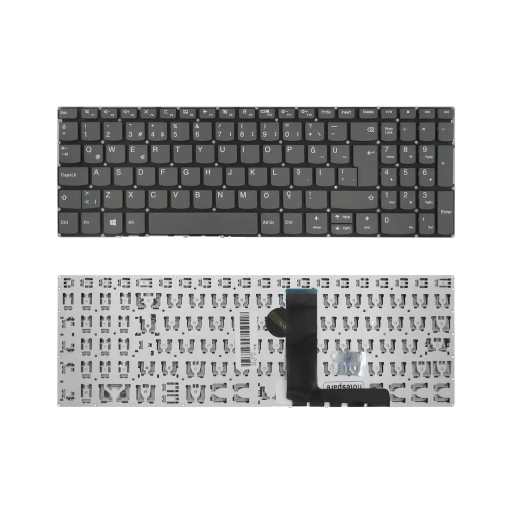 Lenovo Uyumlu Yoga S740-15IRH Type 81NX Klavye TR - Power Tuşsuz Füme