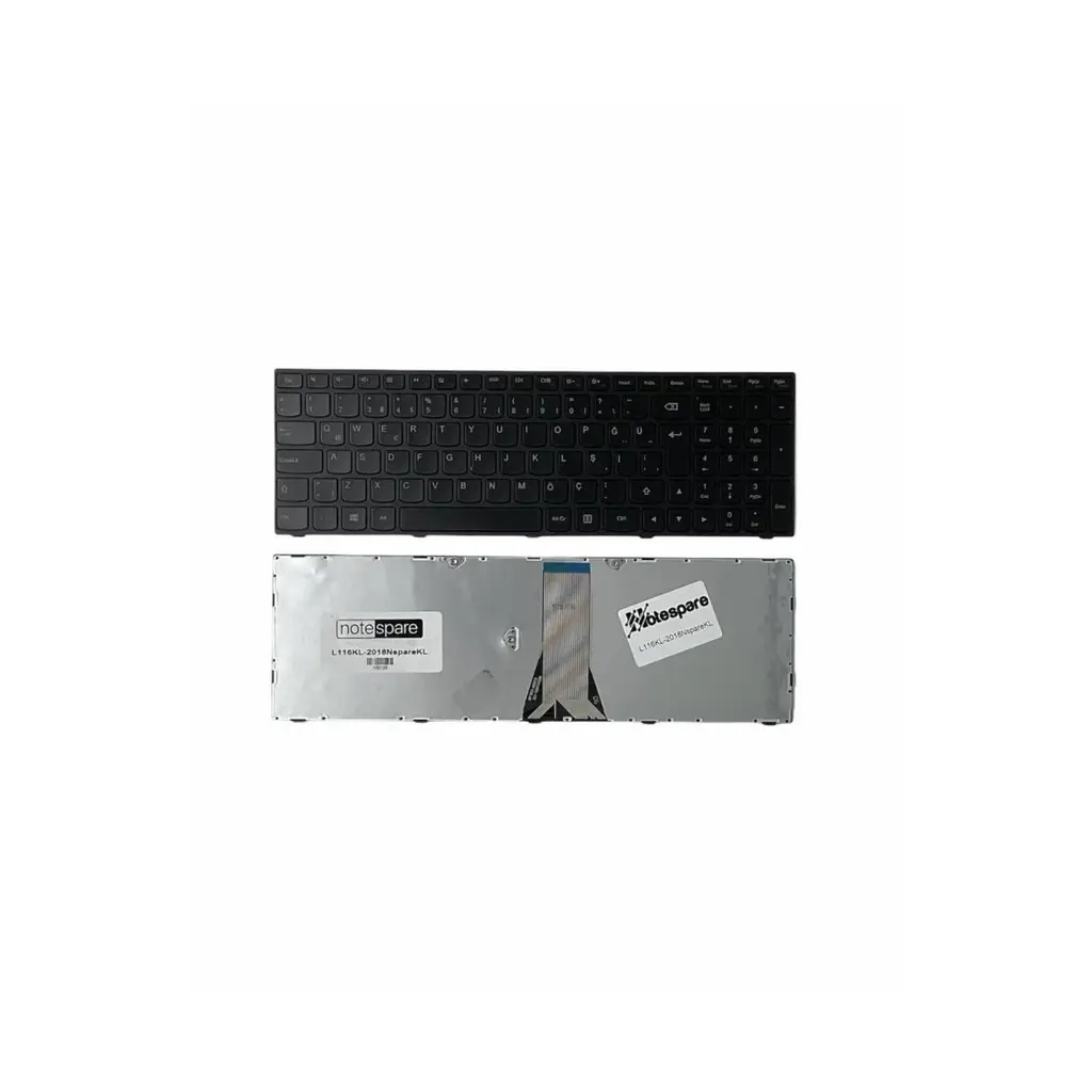 Lenovo Uyumlu Z5070 59-432069, Z5070 59-432078 Klavye TR - Siyah