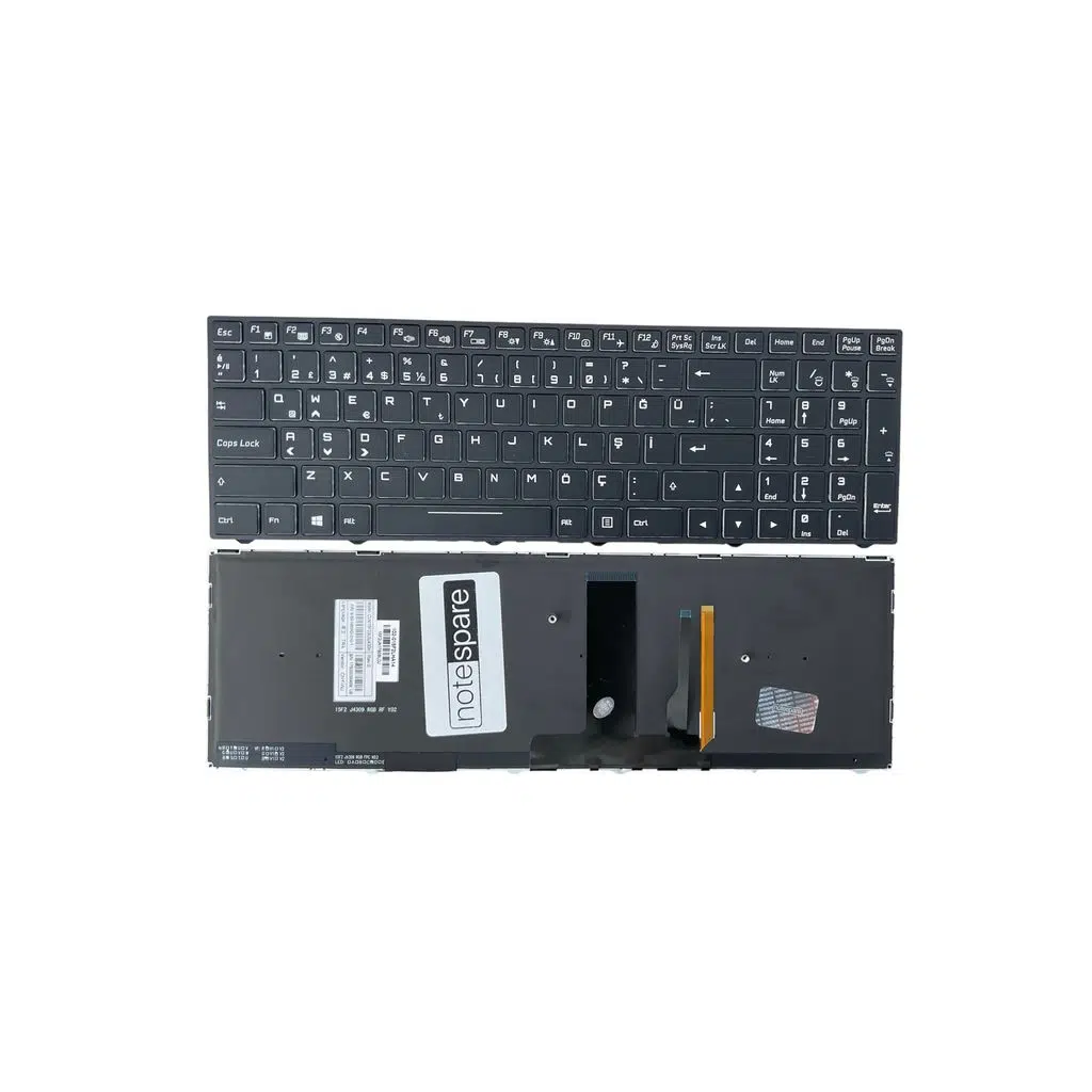 Monster Uyumlu Tulpar T5 V13, T5 V13.1 Klavye TR - Işıklı - RGB Aydınlatma