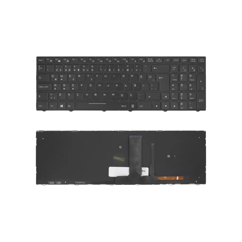 Monster Uyumlu Tulpar T7 V20.4.4 Klavye TR - Ver. 1 RGB Işıklı Siyah