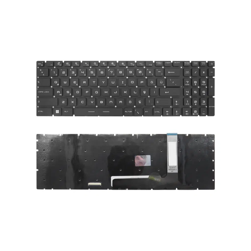 Monster Uyumlu Tulpar T7 V25.1, T7 V25.1.1, T7 V25.1.2 Klavye TR - Işıklı - RGB Aydınlatma