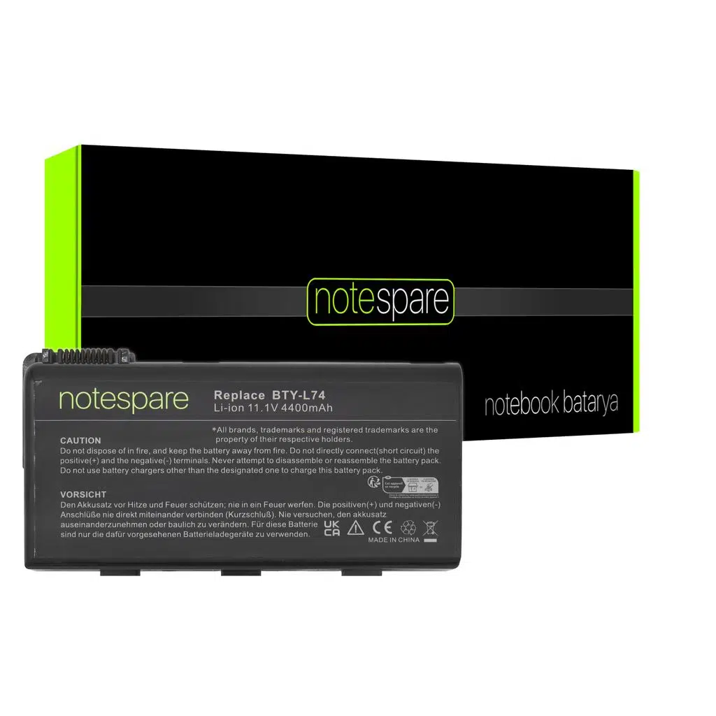 MSI ile Uyumlu MS-168A, MS-168B, MS-1731, MS-1733, MS-1734, MS-1736 Notebook Batarya Pil