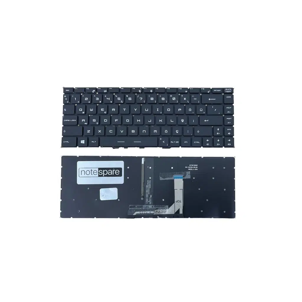 Msi Uyumlu GF63 8RC-209TR Klavye TR - Işıklı Siyah