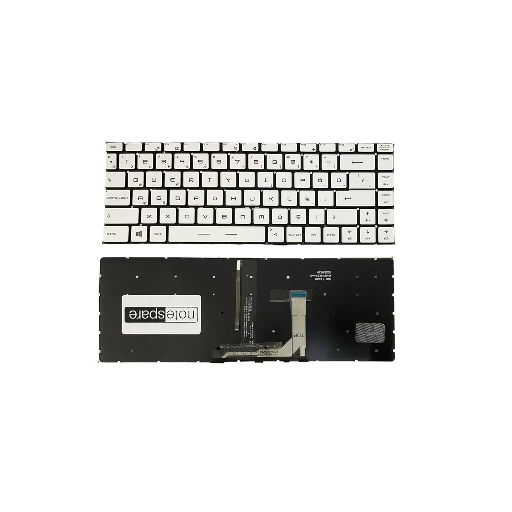 Msi Uyumlu NSK-FDDBN Klavye TR - Işıklı Gümüş Gri