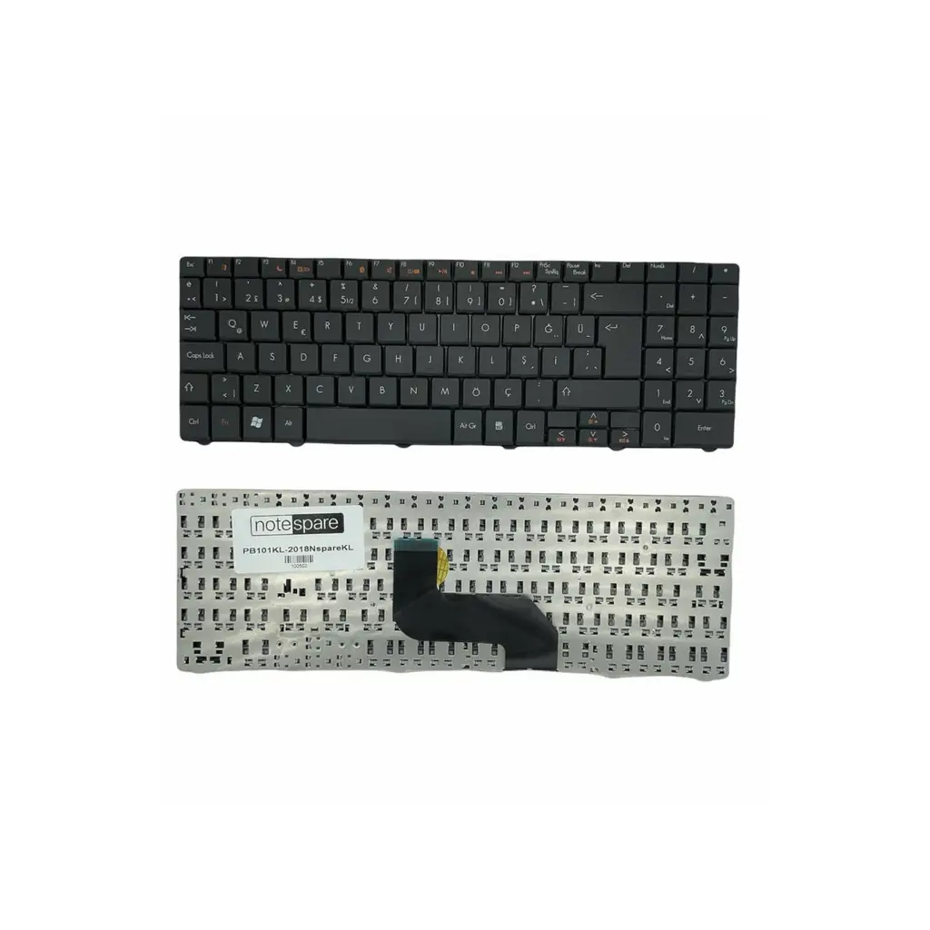 Packard Bell ile Uyumlu MS2273, MS2274, MS2285, MS2288 Notebook Klavye Siyah TR