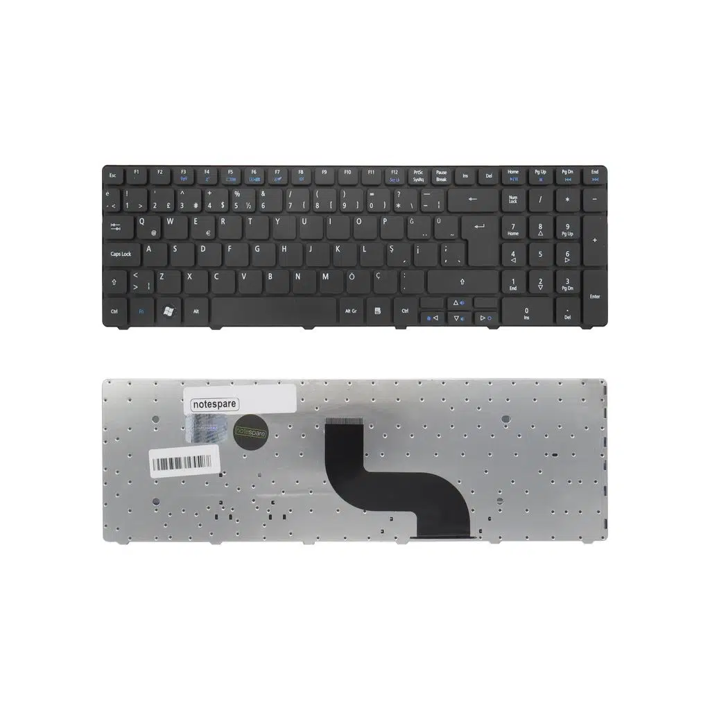 Packard Bell Uyumlu AEZA3Q00020, AEZG5B00120, AEZK600210J, AEZK600210J TR Klavye TR - Siyah