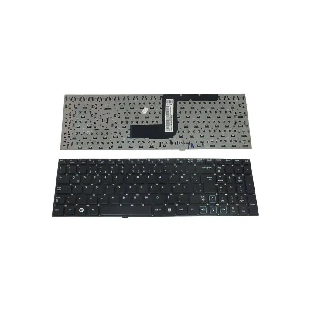 Samsung ile Uyumlu NP-RV515-A02TR, NP-RV515-A03TR, NP-RV515-A04TR Notebook Klavye Siyah TR