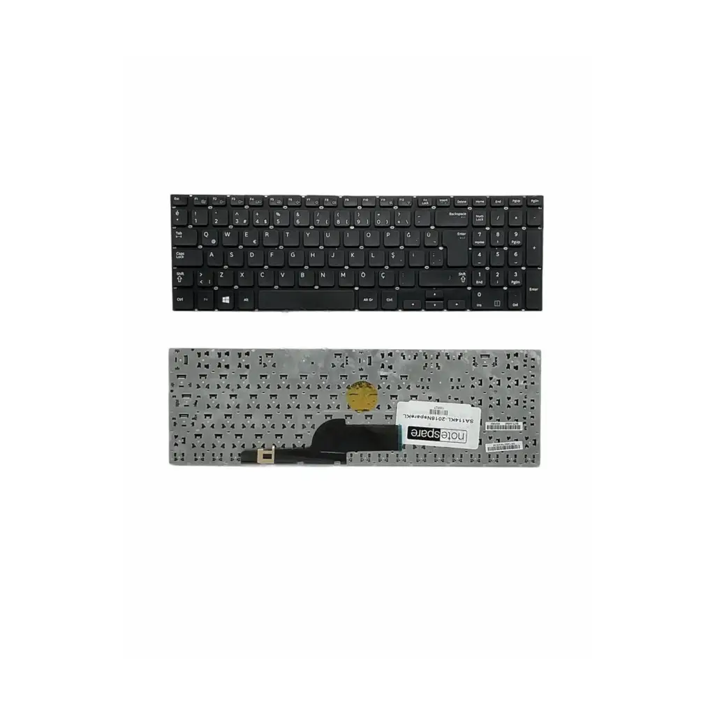 Samsung Uyumlu NP270E5E, NP270E5G, NP270E5J, NP270E5R, NP270E5U Klavye TR - Siyah