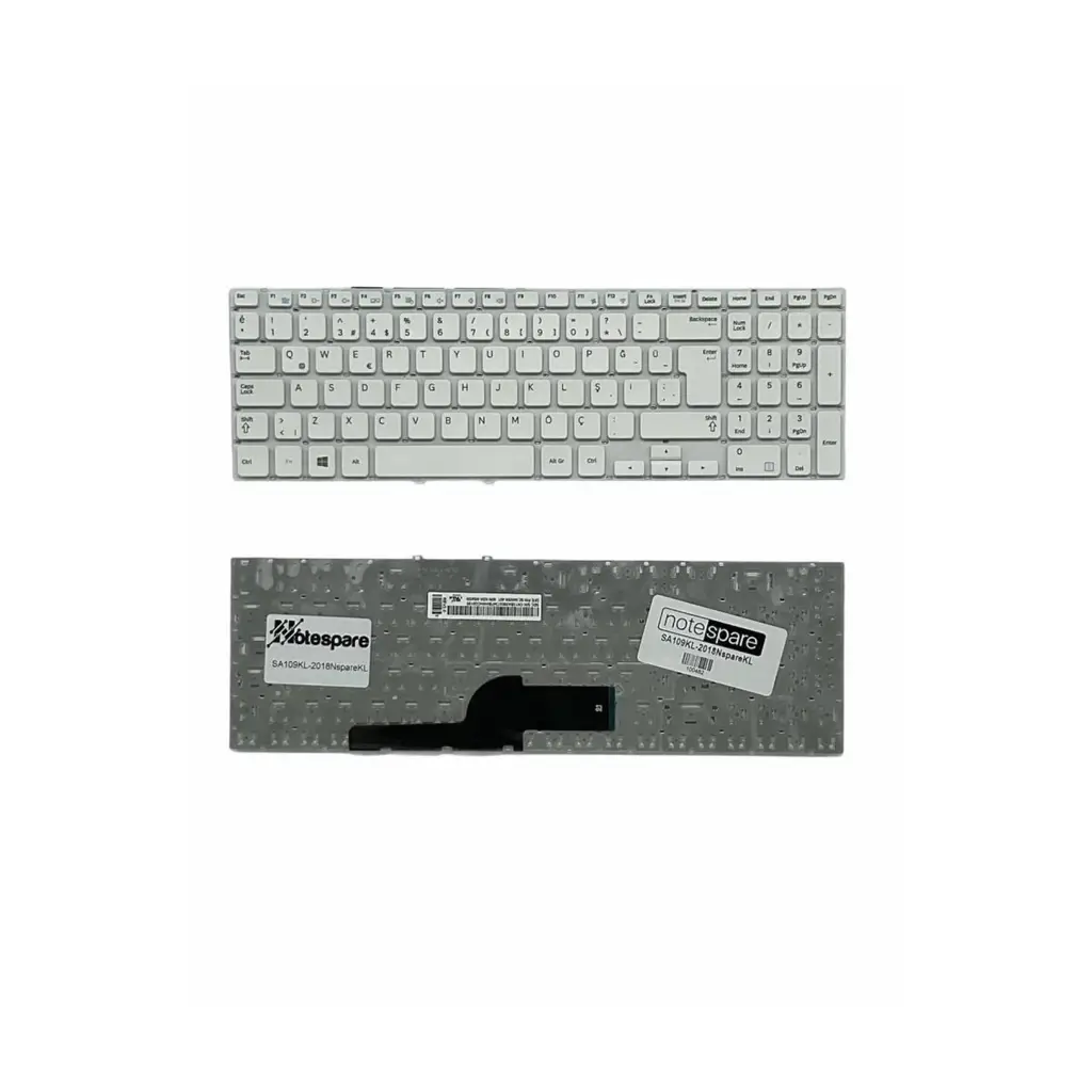 Samsung Uyumlu NP270E5V, NP275E5E, NP275E5V, NP300E5E, NP300E5V Klavye TR - Beyaz