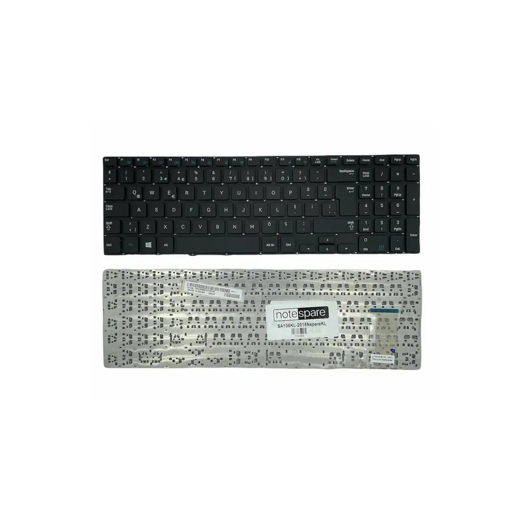 Samsung Uyumlu NP450R5G-X08TR, NP450R5G-X09TR, NP470R5E-X01TR Klavye TR - Siyah