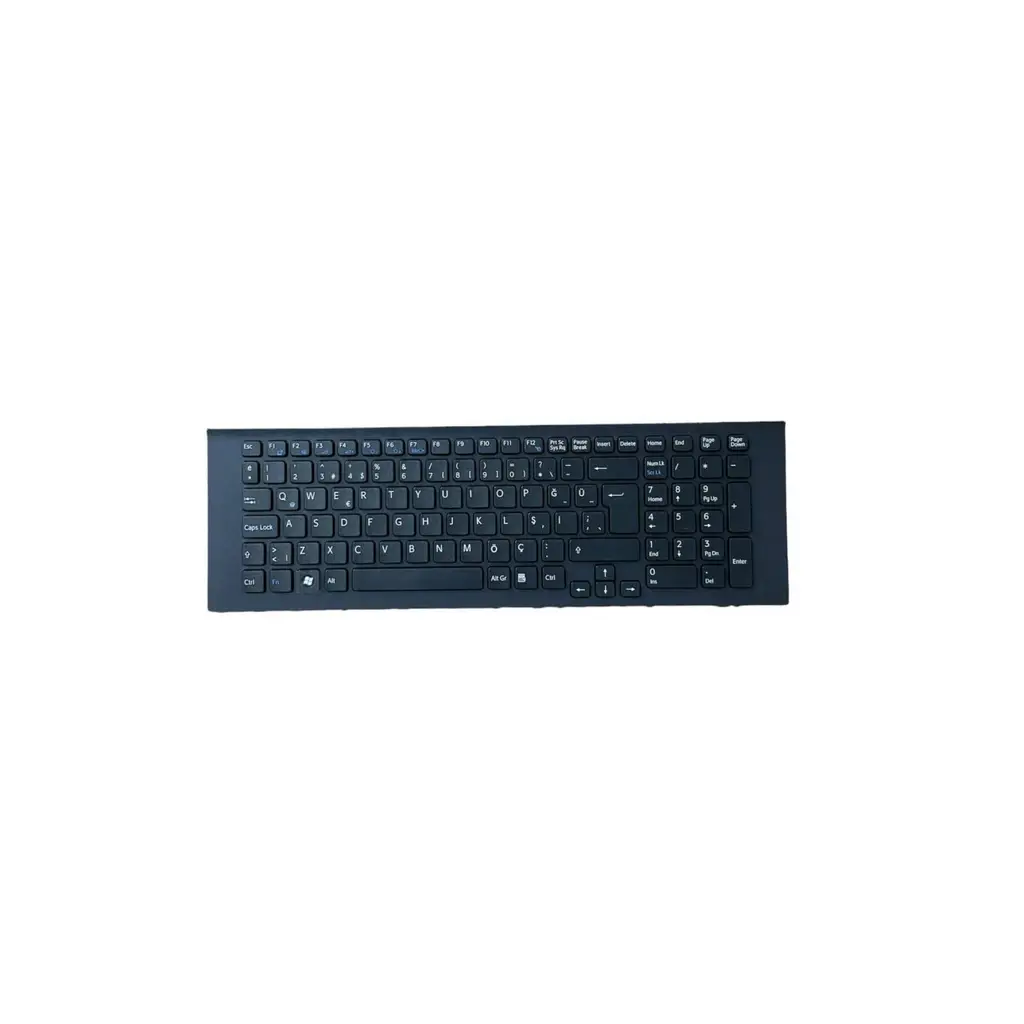 Sony ile Uyumlu Vaio VPCEJ, VPC-EJ Notebook Klavye Siyah TR