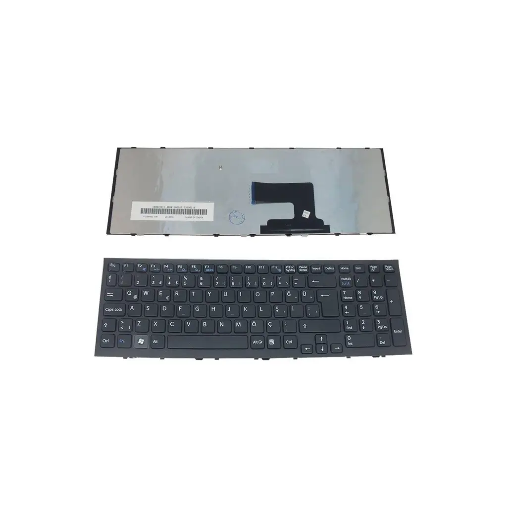 Sony Uyumlu V116646A, V116646E, V116646EK1, V116646ES1 Klavye TR - Siyah