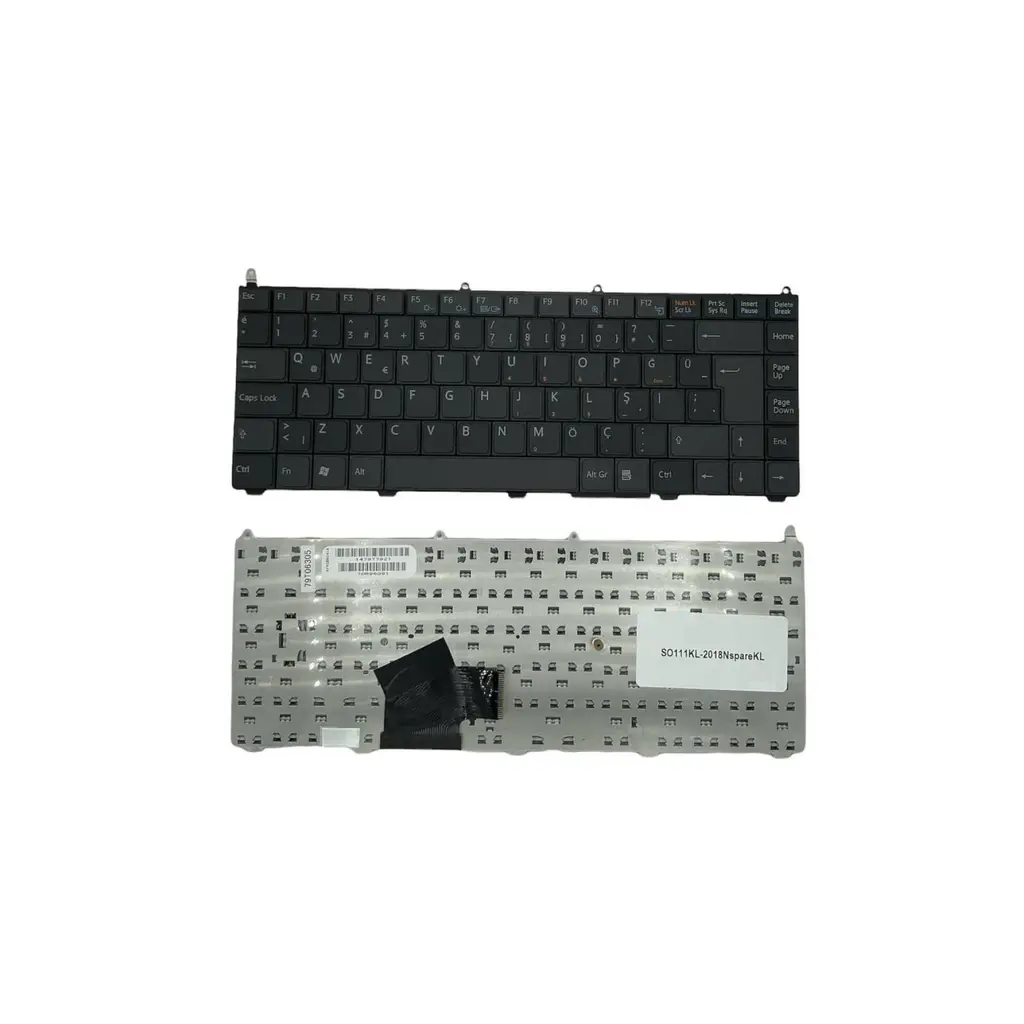 Sony Uyumlu Vaio PCG-8Y1L, PCG-8Y2L, PCG-8Z1L, PCG-8Z2L Klavye TR - Beyaz