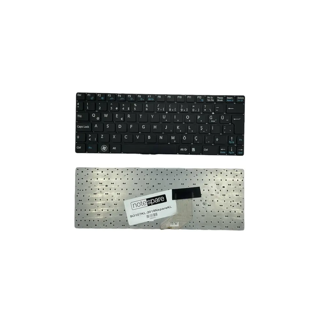 Sony Uyumlu Vaio SVE1111M1EW, SVE1111M1R/P, SVE1111M1RB, SVE1111M1RP Klavye TR - Siyah