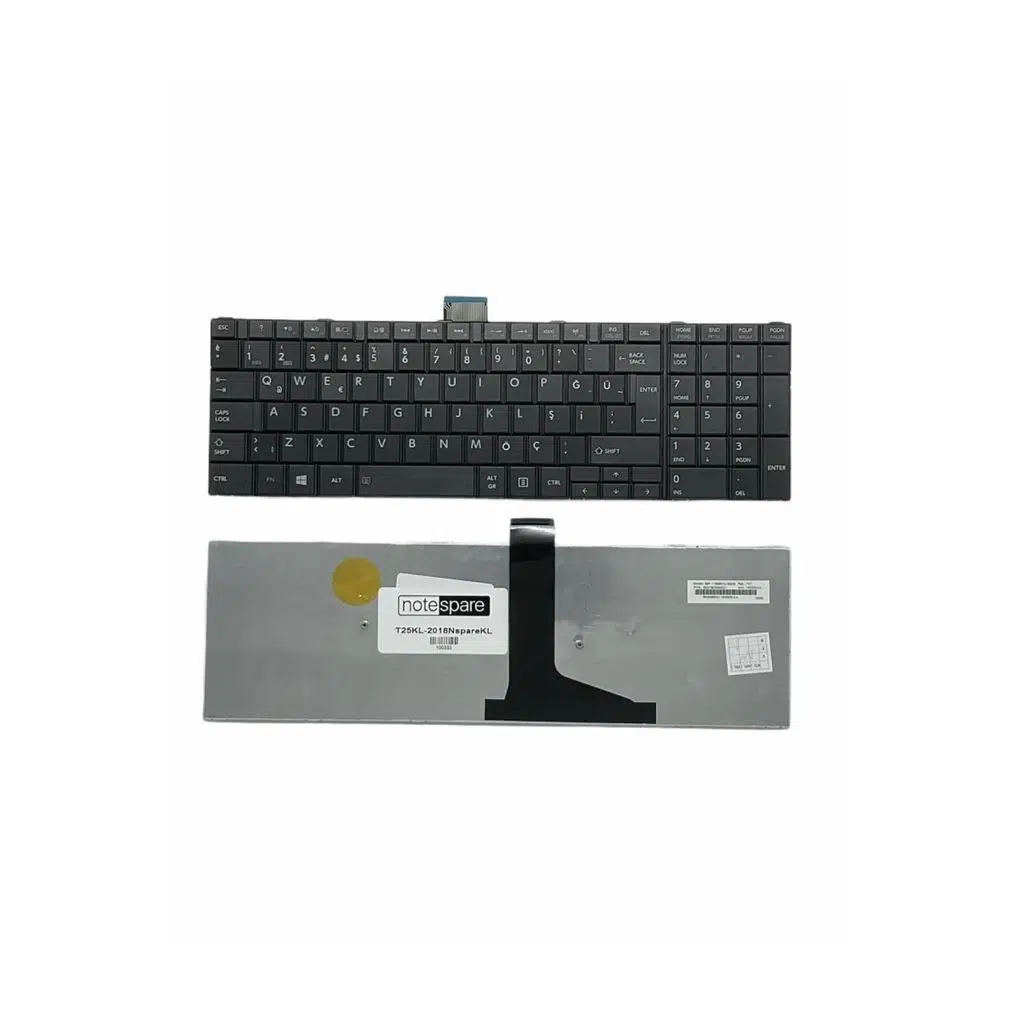 Toshiba Uyumlu Satellite C50-A-123, C50-A-12C, C50-A-146, C50-A-149 Klavye TR - Siyah