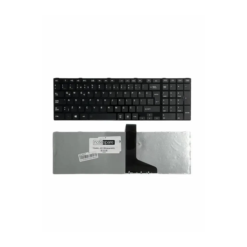 Toshiba Uyumlu Satellite L850, L850D, L855, L855D Klavye TR - Siyah