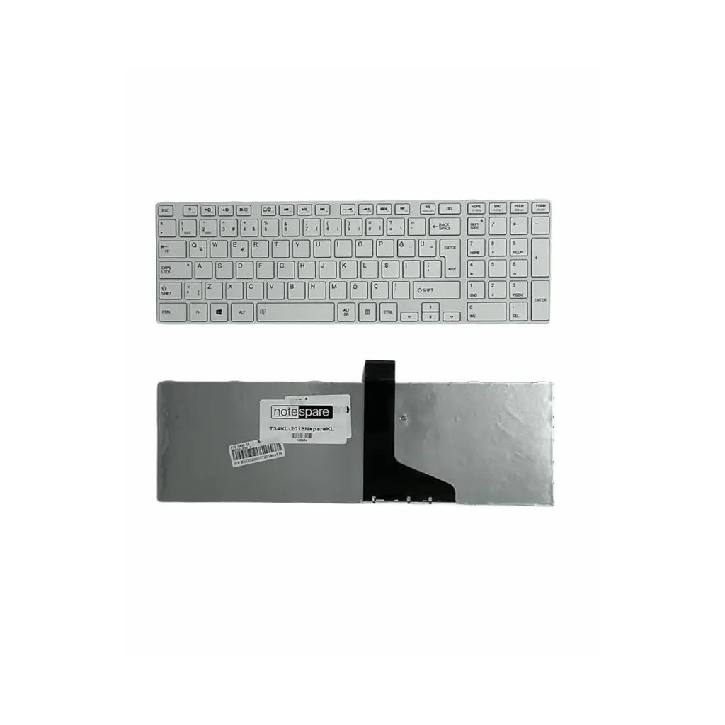 Toshiba Uyumlu Satellite L870, L870D, L875, L875D Klavye TR - Beyaz